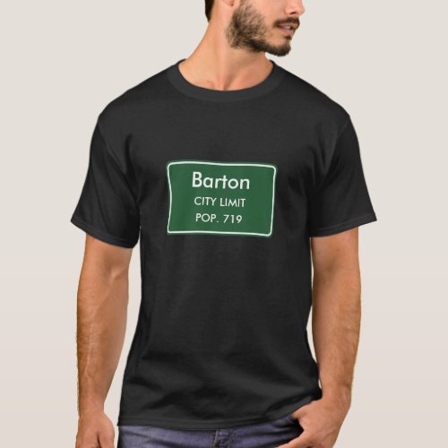 Barton, VA City Limits Sign T-Shirt