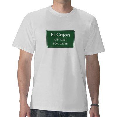 El Cajon California City Limit Sign T-Shirt