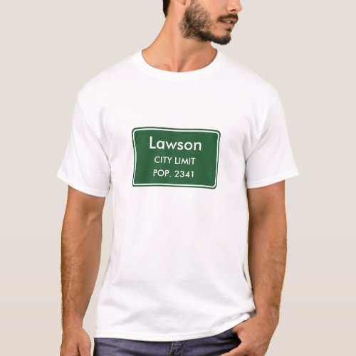 Lawson Missouri City Limit Sign T-Shirt